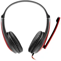 Canyon Pc headset Hsc-1 Mic Flat 2M Black Red  Cns-Chsc1Br 5291485006716