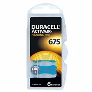 Duracell Hearing 675 A675 Blistera iepakojumā 6Gb.  A675B6 4043752174649