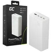 Enerģijas krātuve Greencell Powerplay 30 30000Mah White  Pbgc30W 5904326374690
