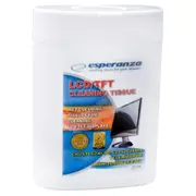 Esperanza Es106 Tīrīšanas salvetes monitoram 100Gb.  5905784766829