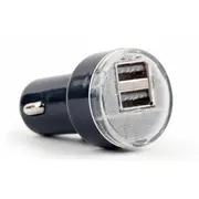 Gembird Usb Car charger 2-Port Black  Eg-U2C2A-Car-02 8716309115674
