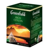 Greenfield Rich Ceylon melnā tēja piramīdās 20X2G  Gf00898