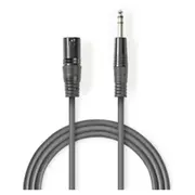 Kabelis Nedis Xlr M - 6.35Mm 5M  Coth15100Gy50 5412810295746