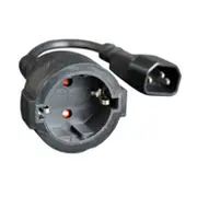 Kabelis-Pāreja Gembird Power adapter kab C14 input and Schuko output  Pc-Sfc14M-01 8716309082860