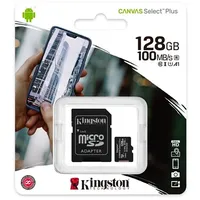Kingston  Microsdxc 128Gb Canvas Select Plus 100R A1 C10 Card Llpsdcs2128Gb 740617298703