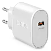 Lādētājs Sbs Usb-C 30W White  Tetr1Cpd30 8018417457661