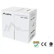 Biroja iekārtas un izejmateriāli Lanberg  Lan cable Utp cat.5e 305M black Lcu5-12Cu-0305-Bk 5901969428926