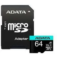 Memory Micro Sdxc 64Gb W/Adap./Ausdx64Gui3V30Sa2-Ra1 Adata  Ausdx64Gui3V30Sa2-Ra1 4710273771328