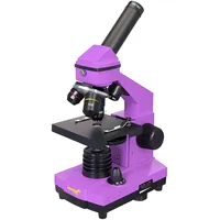 Mikroskops ar Eksperimentālo Komplektu K50 Levenhuk Rainbow 2L Plus Violētā Krāsā 64X - 64  69067 5905555007083