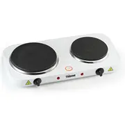 Mini cepeškrāsnis Tristar  Free standing table hob Kp-6245 Number of burners/cooking zones 2, Rotary, White, Hot plate, Electric 8713016062451