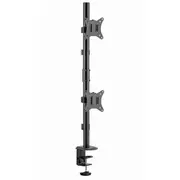 Monitora stiprinājums Gembird Adjustable 2-Display Vertical Desk Mount  Ma-D2-02 8716309127592