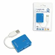 Rūteris Logilink  Usb 2.0 Hub 4-Port, Smile, Blue Ua0136 4052792007817