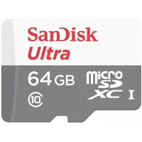 Sandisk Ultra microSD 64Gb Atmiņas karte  Sdsqunr-064G-Gn3Mn 619659185077