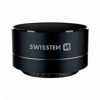 Swissten Bluetooth Bezvadu Skaļrunis ar Micro Sd / Telefona Zvana Funkcija Metāla Korpus 3W  i-METAL-BK 8595217451179