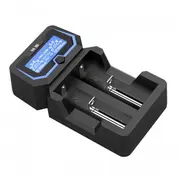 X2 viedais lādētājs Li-Ion/Ni-Mh 18650, 21700, Aa, Aaa, 2 ligzdas, Lcd, Ac/Usb barošana  Bc.x2.Xtar 6952918351313