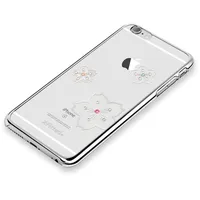 X-Fitted Aizmugurējais Plastikata Apvalks ar Swarovski Kristāliem Priekš Apple iPhone 6 / 6S Sudrabs Atplaukst  P6Fhs 6925060302564