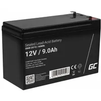 Akumulators 12V 9Ah Klemmes tips T26.3Mm  Green Cell Agm Csb-129-T2/Agm06 5902701411527