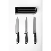 Brabantia Atvilktņu nažu bloks un naži Tasty, Dark Grey  123023 8710755123023