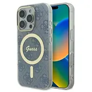Guess Iml 4G Magsafe Aizsargapvalks Priekš Apple iPhone 16 Pro  Guhmp16Lh4Stb 3666339345389