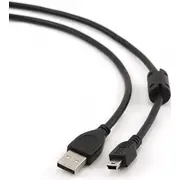 Kabelis Gembird Usb Male - Miniusb 1.8M Black  Ccp-Usb2-Am5P-6 8716309042017