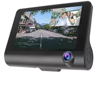 Riff Full Hd Auto Video Reģistrātors Dvr G-Sensors ar  3 Kamerām - atpakaļskata Lcd 4 Melna Rf-Vr-Fullhd-Dvr-4 4752219006958