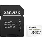 Sandisk High Endurance microSDXC 128Gb V30  Adapter Atmiņas karte Sdsqqnr-128G-Gn6Ia 0619659173104