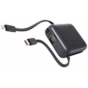 Swissten Ārējās uzlādes Baterija 10000 mAh ar iebūvētiem Usb-C un Lightning kabeļiem  22013939 8595217490581