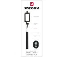 Swissten Bluetooth Selfie Stick Statīvs Telefoniem un Kamerām Ar Distances Pulti  Sw-Self-B-B 8595217443532