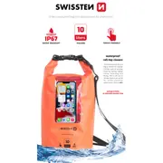 Swissten Waterproof Universal Phone Case Ūdensizturīgs Maks Telefonam 10L  32900820 8595217480452