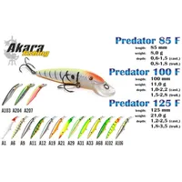 Vobleris Akara Predator 85 F 8 g, mm, krāsa A21, iep. 1 gab.  Pr-85-A21