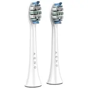 Aeno Replacement toothbrush heads, White, Dupont bristles, 2Pcs in set For Adb0003/Adb0005 and Adb0004/Adb0006  Adbth3-5 5291485011802