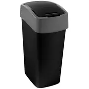 Atkritumu spainis Flip Bin 45L melns/sudraba  0802172Y09 3253922172165