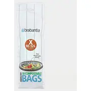 Brabantia atkritumu tvertņu maisiņi,10-12 l, X, 10 gab, Bio  118685 8710755118685