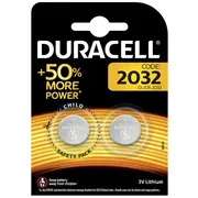 Cr2032 baterijas 3V Duracell litija Dl2032 iepakojumā 2 gb.  Bat2032.D2 5000394054967