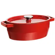 Čuguna katls 5,8L Pyrex ovāls 33X25Cm sarkans  33Sc5Ac33 3426470022835