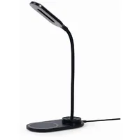 Galda lampa Gembird Desk Lamp with Wireless Charger Black  Ta-Wpc10-Led-01 8716309125987