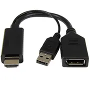 Gembird Active 4K Hdmi to Displayport Adapter Black  A-Hdmim-Dpf-01 8716309121484