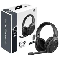 Msi  Gaming Headset Immerse Gh50 Wireless Over-Ear Microphone Black 4719072934491