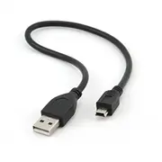 Kabelis Gembird  Cable Usb2 Am-Mini 30Cm Black/Ccp-Usb2-Am5P-1 Ccp-Usb2-Am5P-1 8716309060738