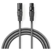 Kabelis Nedis Xlr M - F 5M  Coth15010Gy50 5412810295647
