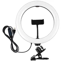 Led Ring Lamp 26Cm, with Phone Holder and Mounting Clamp, Usb  Pkt3126B 9990000940844