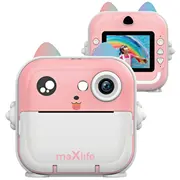 Maxlife Mxpc-100 Pink Bērnu fotokamera ar printēšanas funkciju  5907457737174