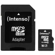 Memory Micro Sdhc 16Gb C10/W/Adapter 3413470 Intenso  4034303016136