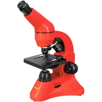 Mikroskops ar Eksperimentālo Komplektu K50 Levenhuk Rainbow 50L Plus Oranžā krāsā 64X - 12  69080 5905555007212