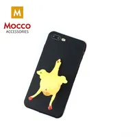 Mocco 4D Silikona Aizmugurējais Apvalks Ar Mīkstu Vistu Priekš Samsung A320 Galaxy A3 2017 Melns  Mc-4D-Chicken-A320-Bk 4752168023815