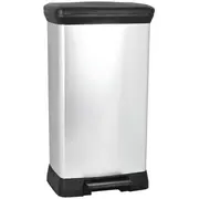 Pedāļspainis metalizēts Deco Bin 50L sudraba  0802162582 3253922162036