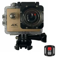 Riff Spk-1 Ultra Hd 4K 16Mpix Wi-Fi Sporta Kamera ar 2 Lcd Pulti  8X Fiksācijas komplektu Zelta Spk-1-Gold 4752219007962