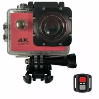 Riff Spk-1 Ultra Hd 4K 16Mpix Wi-Fi Sporta Kamera ar 2 Lcd Pulti  8X Fiksācijas komplektu Rozā Spk-1-Rose 4752219007948