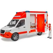 Rotaļu ātrās palīdzības automašīna Mercedes Benz Sprinter ar vadītāju, Bruder  4001702026769