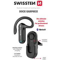 Swissten Dock Earpiece Bluetooth Austiņa ar Lādētāju  51204000 8595217481411